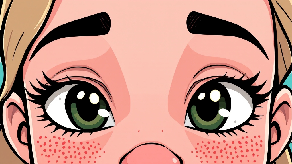 기미, 주근깨, 잡티, 뭐가 다를까? (cartoon 스타일)