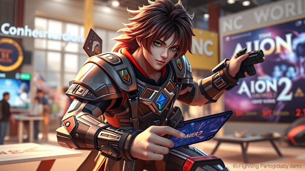 주요 게임사 부스 라인업 (realistic 스타일)