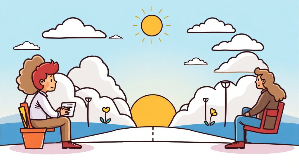 성공적인 면책을 위한 절차와 준비 서류 (cartoon 스타일)