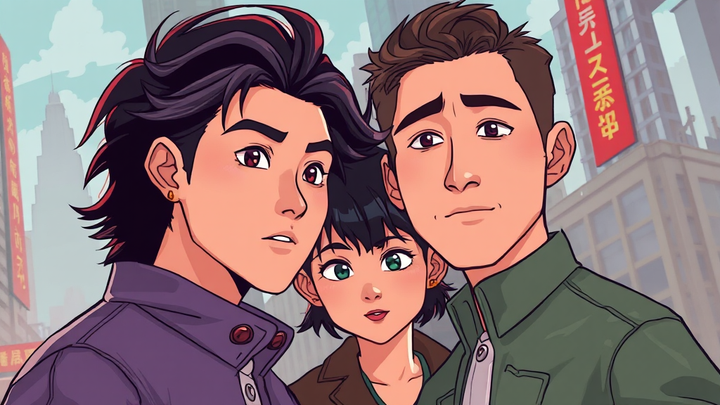 주요 등장인물 소개 (cartoon 스타일)