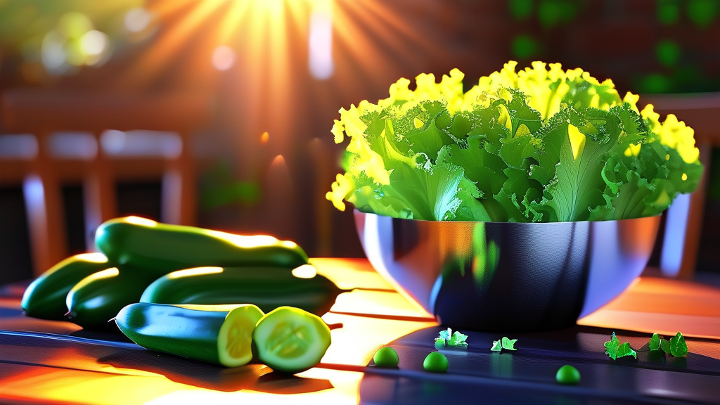 부추 섭취, 언제 어떻게 해야 가장 효과적일까? (realistic 스타일)