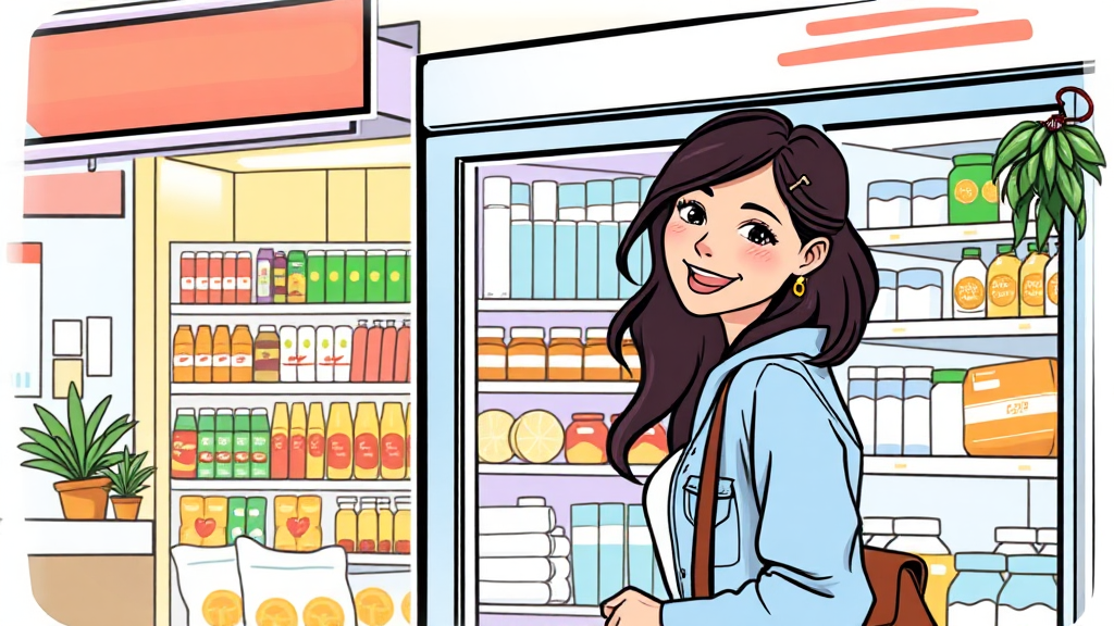 건강한 라이프, 편의점 단백질 식단으로! (illustration 스타일)