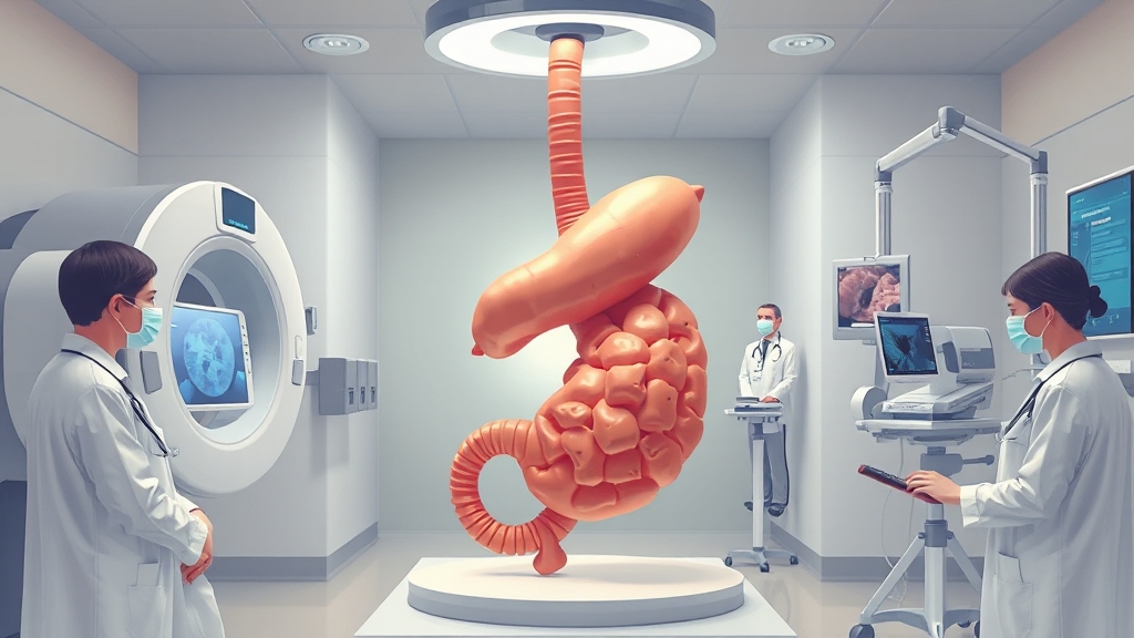 췌장암 진단 검사 방법 (illustration 스타일)