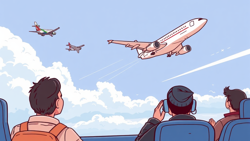 갑작스러운 운항 중단, 그 배경은? (illustration 스타일)