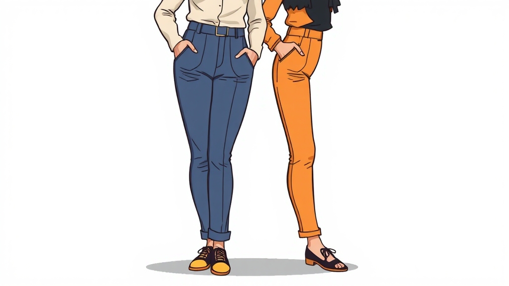 테이퍼드 핏 선택 요령 (illustration 스타일)