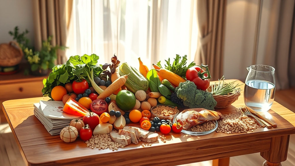 좋은 음식 vs 피해야 할 음식 (realistic 스타일)