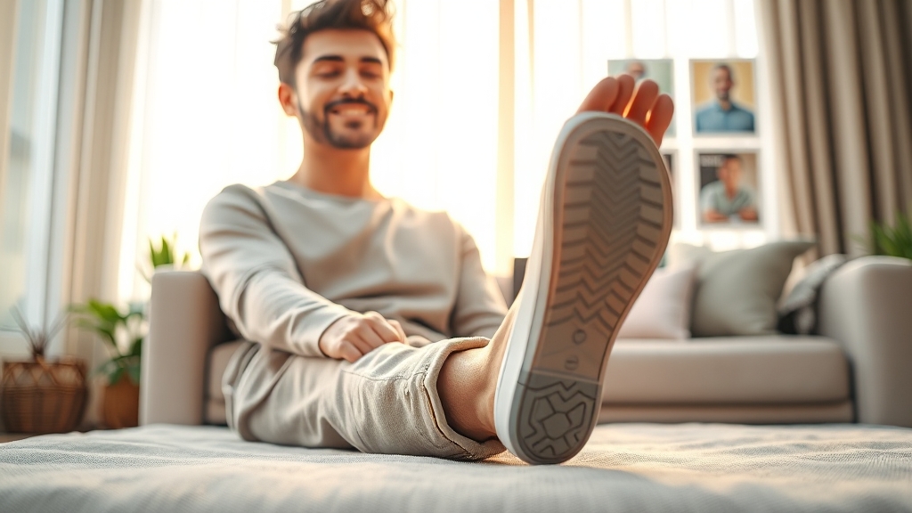 새끼발가락 통증 예방 습관 (realistic 스타일)