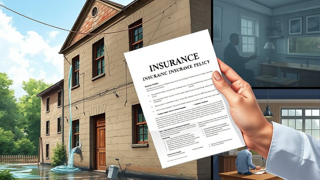 누수 사고, 보험 처리 시 꼭 알아야 할 조건과 주의사항 (realistic 스타일)