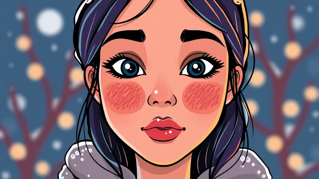 촉촉 피부 가이드 (cartoon 스타일)