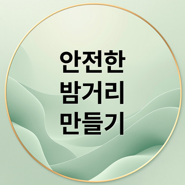 안전한
밤거리
만들기 (가로등 교체 CCTV 설치 민원신청)