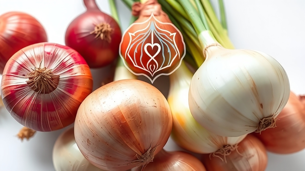 양파 효능: 긍정적 영향 (realistic 스타일)