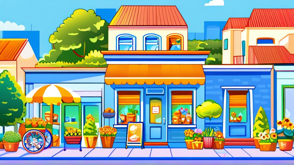 민생지원금 지급 방식과 사용처 (cartoon 스타일)