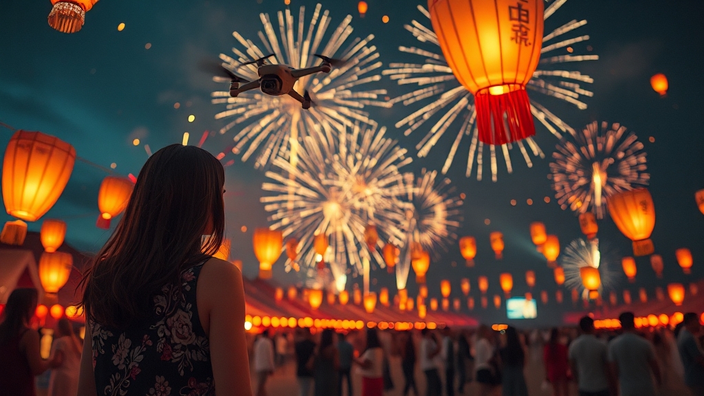 드론쇼 & 불꽃놀이 완벽 일정 정리 (realistic 스타일)