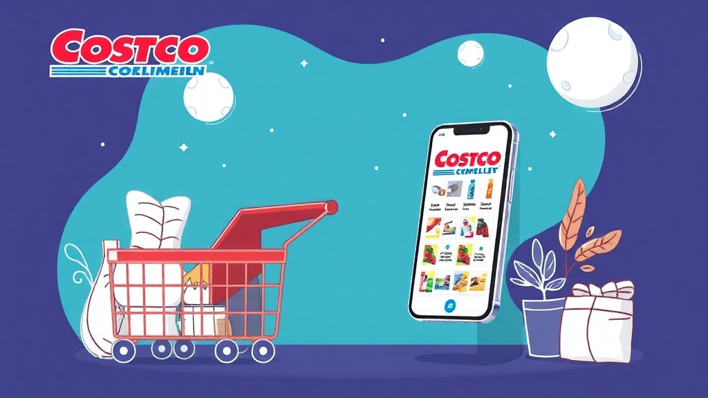 코스트코 온라인 쇼핑이란? (illustration 스타일)