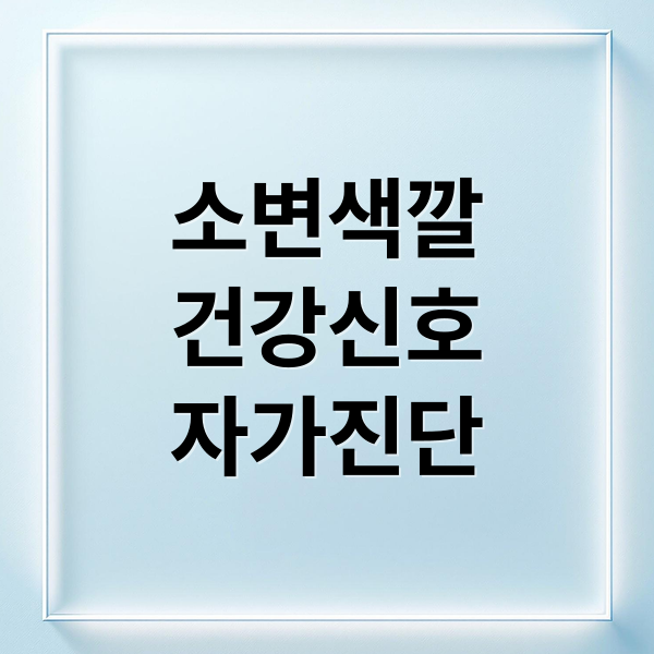 소변색깔
건강신호
자가진단 (소변 색깔 건강)