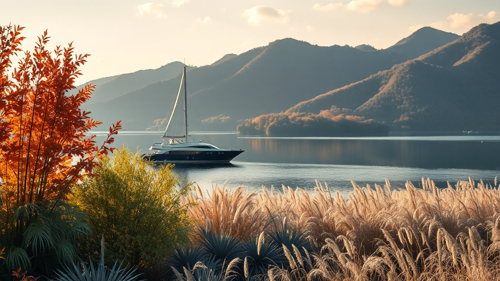 아름다운 풍경 명소 (realistic 스타일)