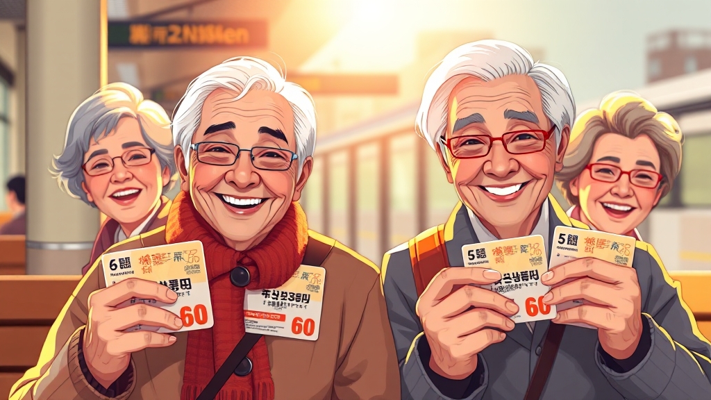 어르신 교통카드란? (illustration 스타일)