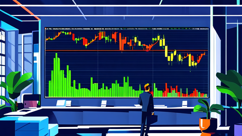 주식 선물옵션 투자 전략: 시장 전망과 매매 동향 분석 (illustration 스타일)