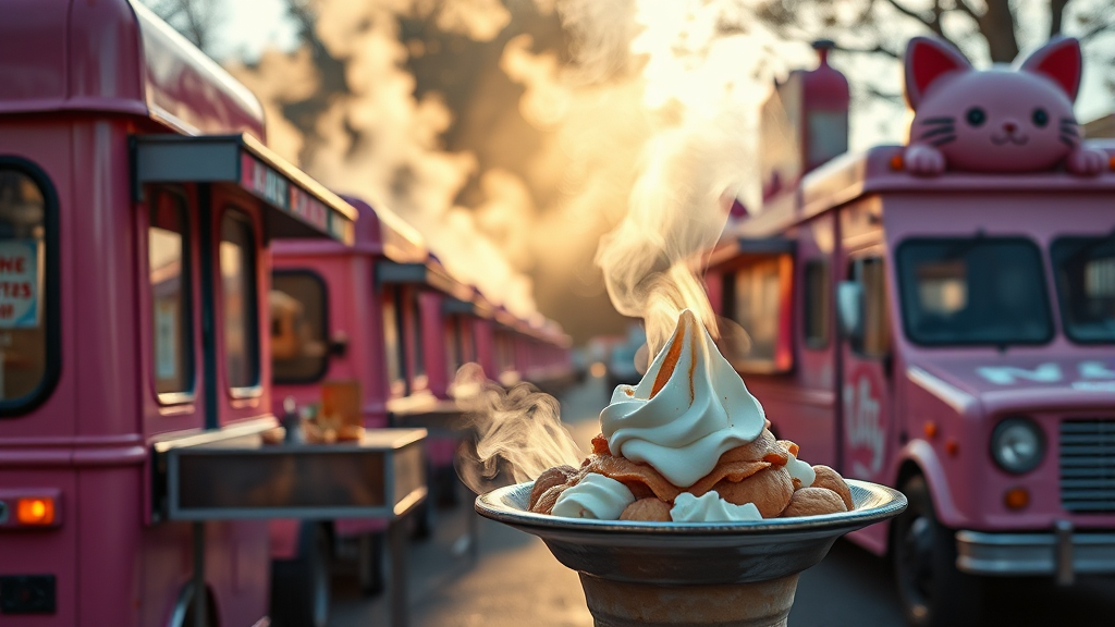 순대트럭 기본 정보 (realistic 스타일)