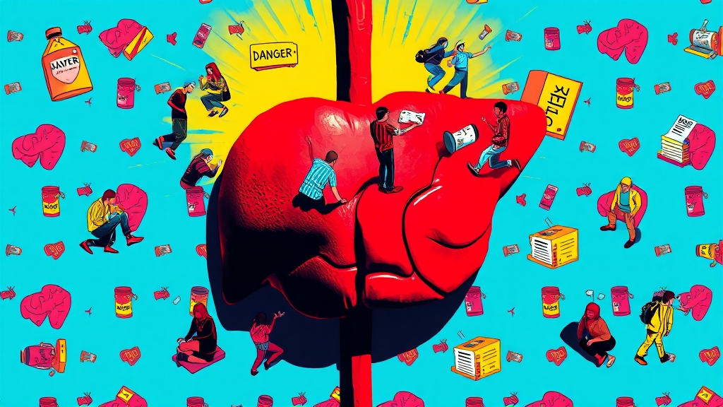 지방간이란 무엇일까요? (popart 스타일)