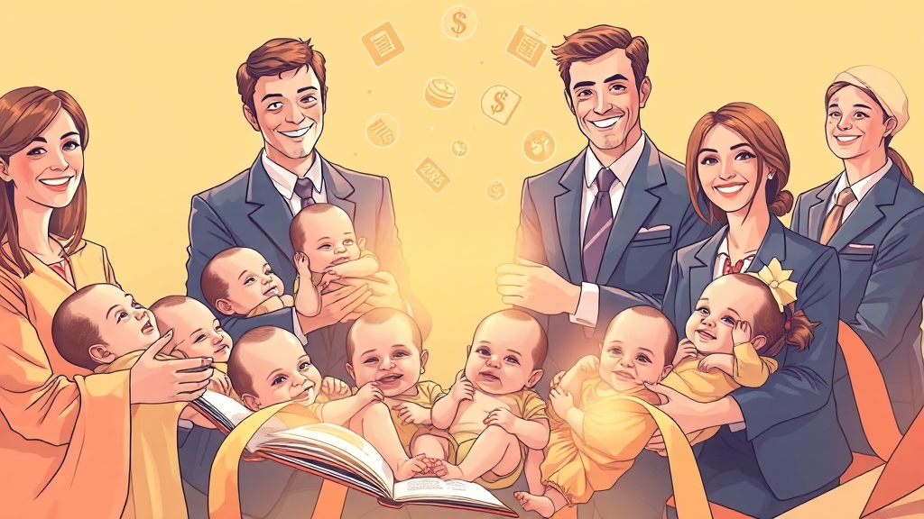 육아휴직 관련 FAQ (illustration 스타일)