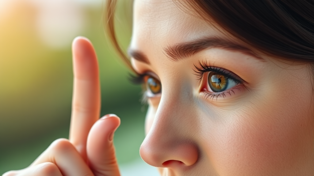 시력 회복 운동, 따라 해볼까요? (realistic 스타일)