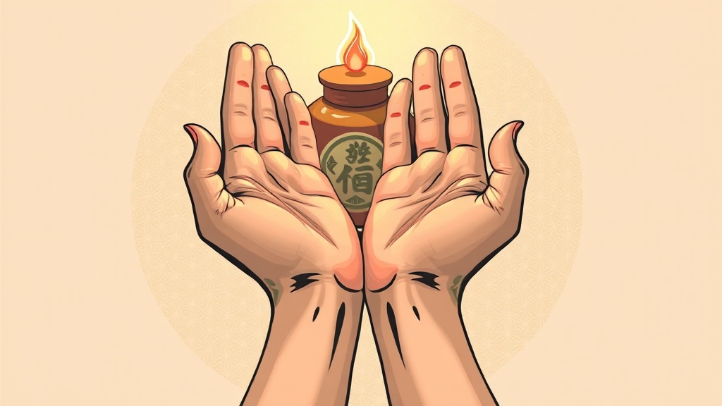 한포진 치료법: 연고부터 한의원까지 (illustration 스타일)