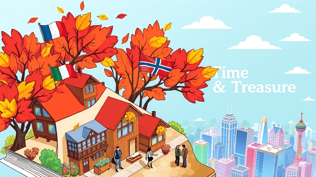 해외여행, 어디로 갈까? (cartoon 스타일)