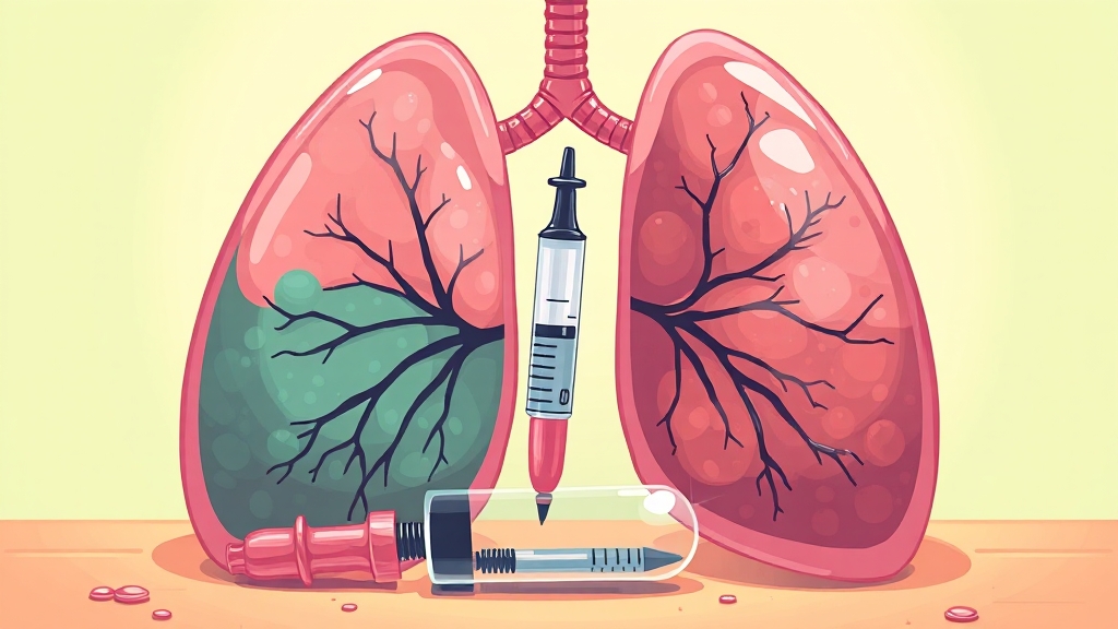 폐암 3기, 맞춤형 치료 전략 (cartoon 스타일)