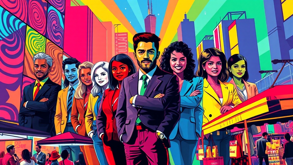 성공적인 사업 운영을 응원합니다! (popart 스타일)