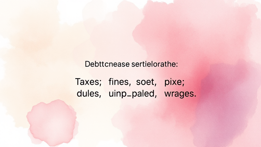 면책 대상에서 제외되는 채무, 이것만은 꼭 알아두세요 (watercolor 스타일)