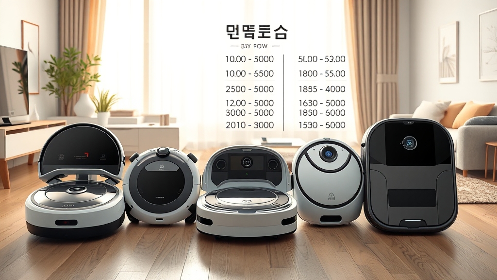 가격대별 추천 모델 비교 (illustration 스타일)