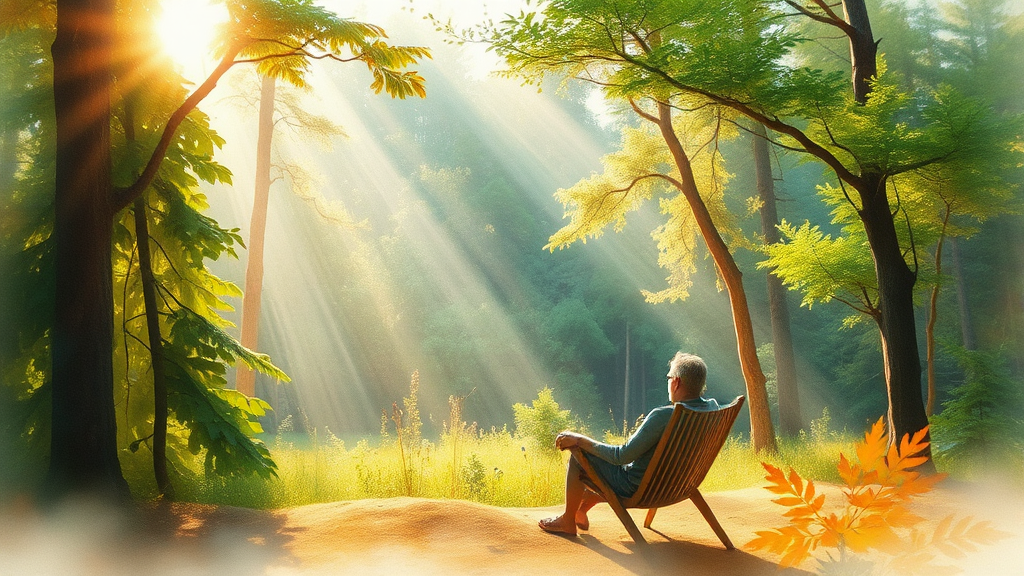 백운산 휴양림 소개 (watercolor 스타일)