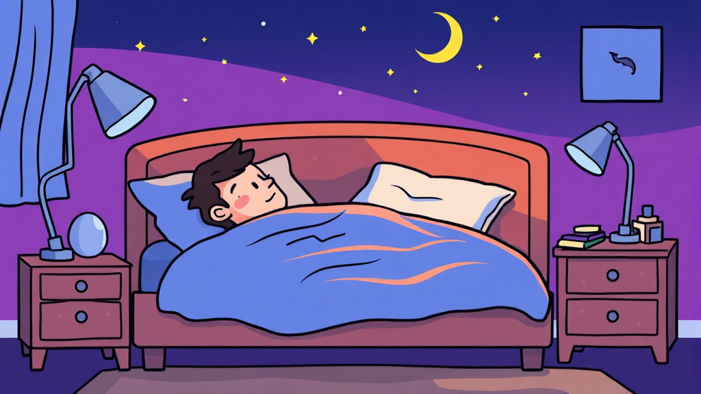 겨울철 불면증 완벽 극복 가이드 9 수면 질환 이해 및 치료 (cartoon 스타일)