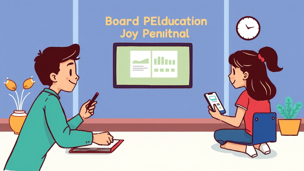 교육청 일자리포털 소개 (cartoon 스타일)