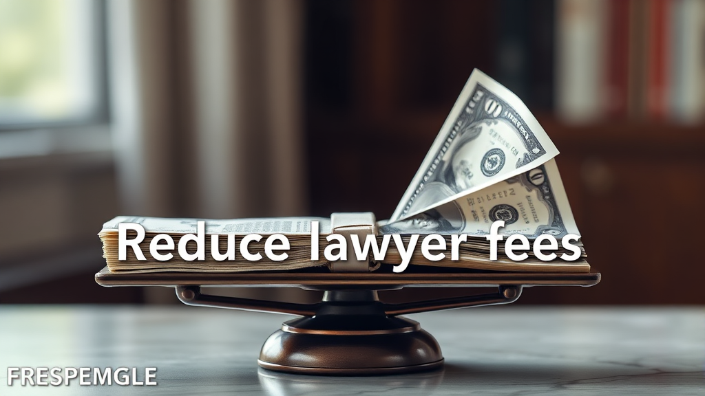 변호사 선임비용 축소 (realistic 스타일)