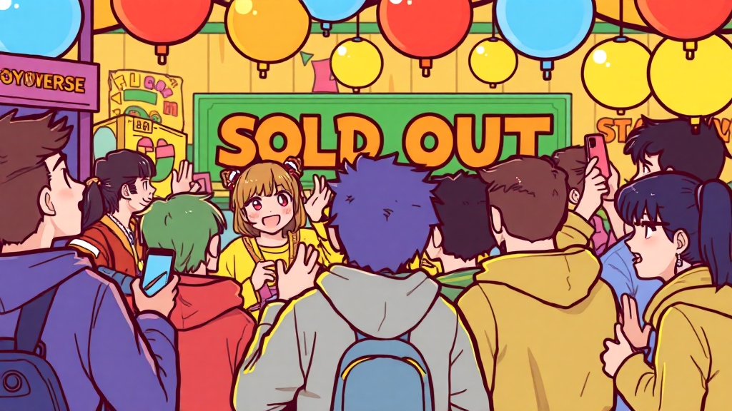 굿즈 판매 및 후기 (cartoon 스타일)