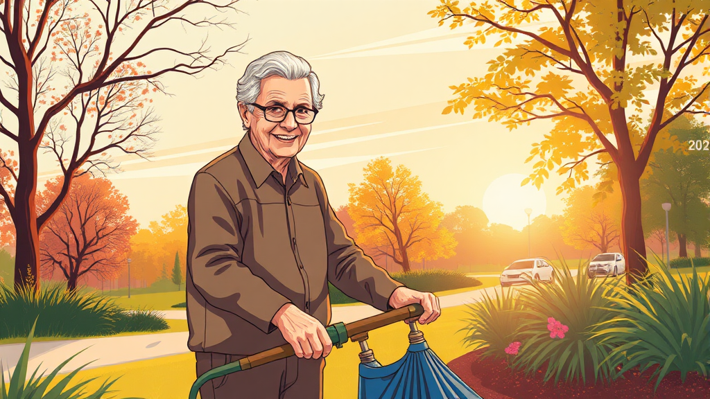 시니어 일자리 유형 (illustration 스타일)