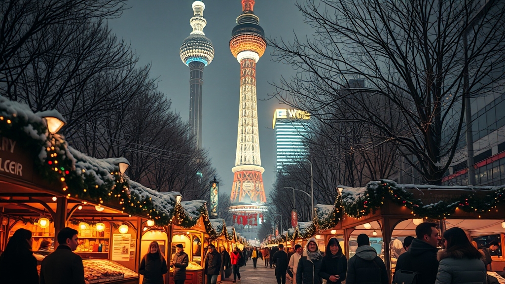 롯데 크리스마스 마켓 개요 (realistic 스타일)