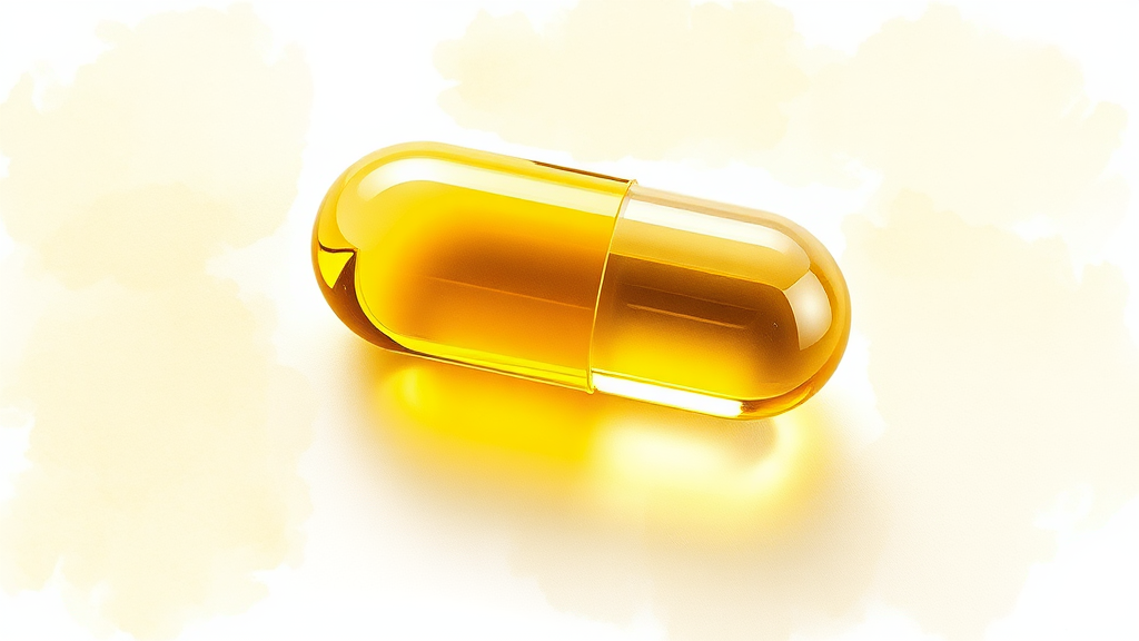 궁금증 해결: 올리브오일 캡슐에 대한 모든 것 (watercolor 스타일)