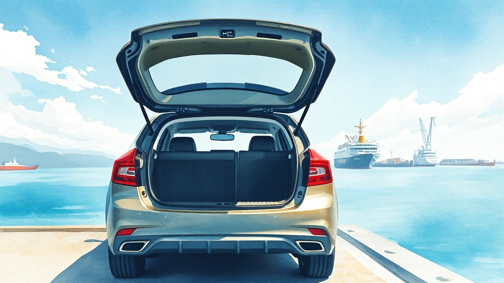 배편 이용 시 유의사항 (watercolor 스타일)