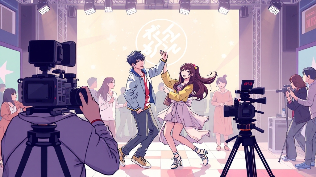 관련 챌린지 및 촬영 비하인드 (illustration 스타일)