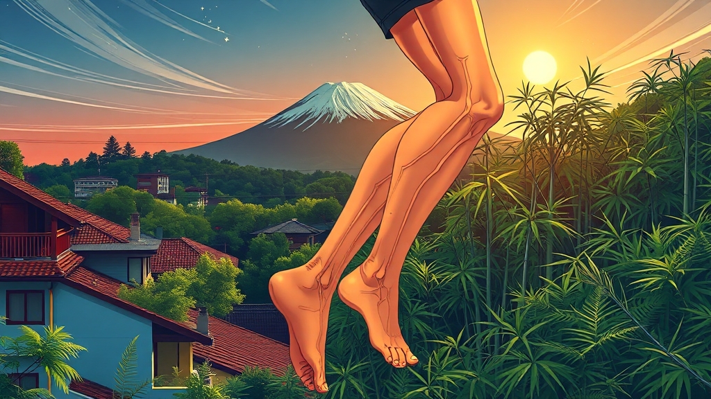 센시아 효능: 붓기, 통증 완화 (illustration 스타일)