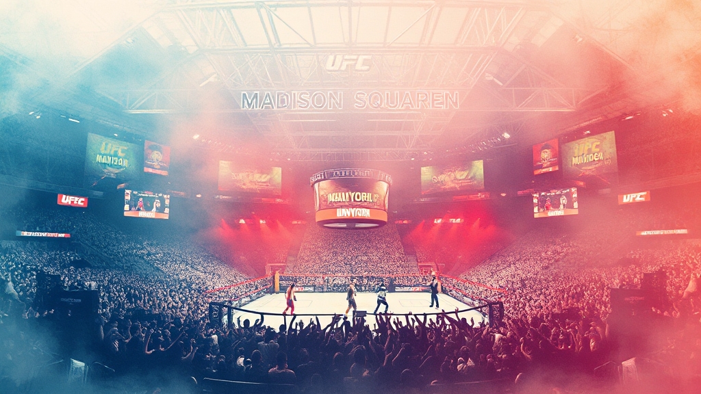 UFC 322 개요 (watercolor 스타일)