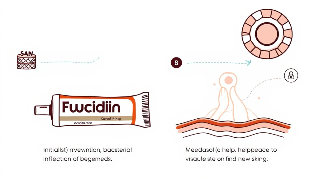 상처 종류별 연고 선택, 이렇게 하세요! (illustration 스타일)