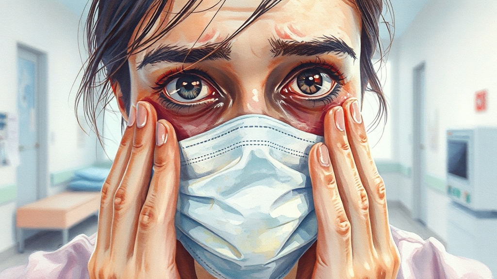 알레르기 결막염, 눈시림의 또 다른 원인 (watercolor 스타일)