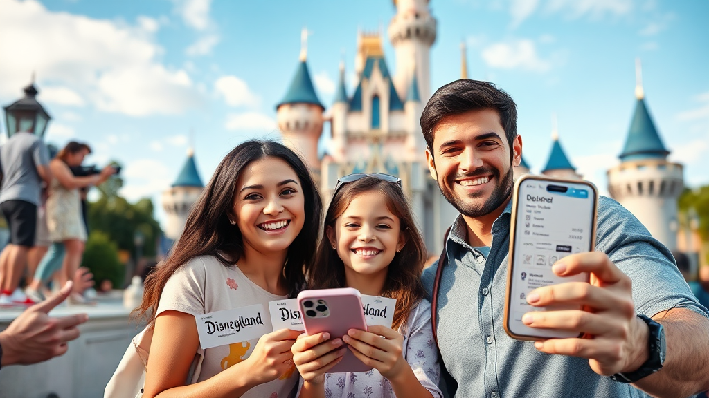 스마트하게 즐기기: 디즈니 티켓 할인 및 DPA/SP 활용법 (realistic 스타일)