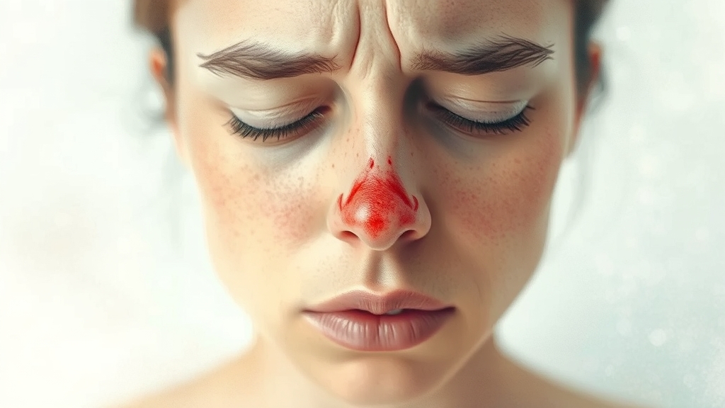 주요 증상은 무엇일까요? (watercolor 스타일)