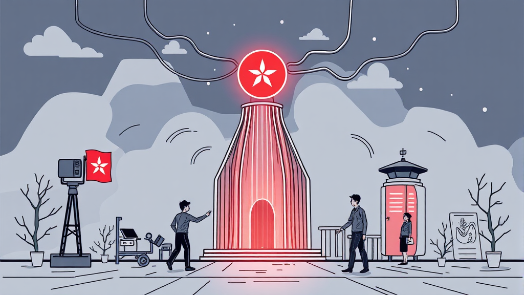 금융당국의 반응 및 규제 강화 논의 (illustration 스타일)