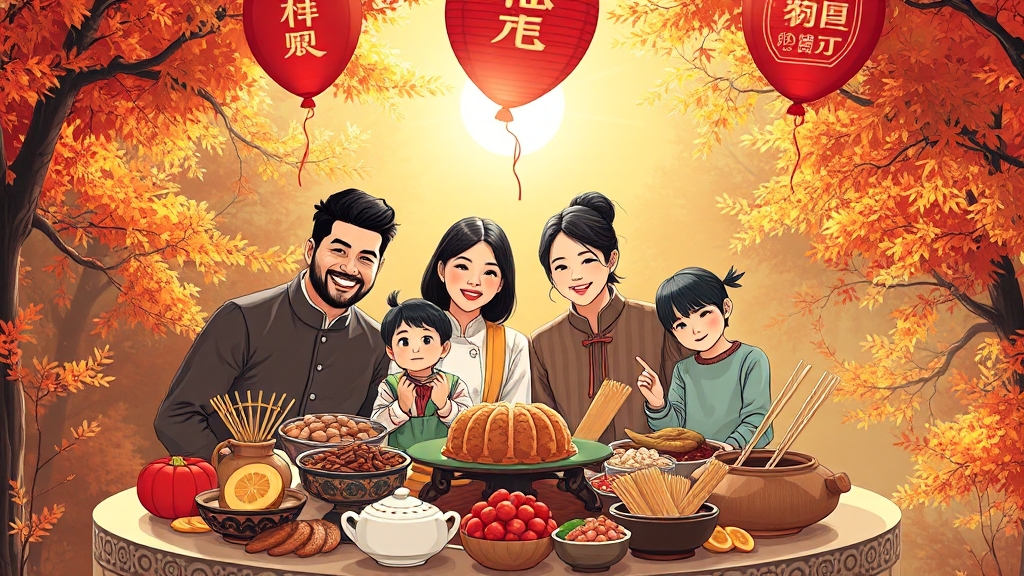 격식 vs 비격식 추석 인사말 선택 (illustration 스타일)